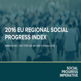 2016 EU Regional Social Progress Index