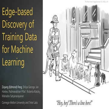 Edge-based Discovery of Training Data for Machine Learning