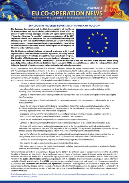 Eu rm cooperation news 04.2013