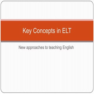Key Concepts in ELT