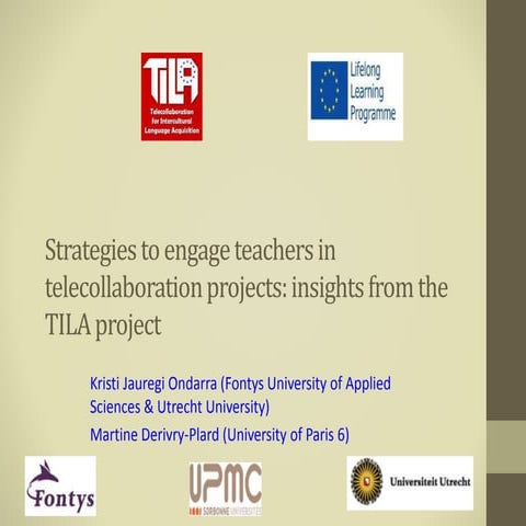 Strategies to engage teachers in telecollaboration projects: insights from th...