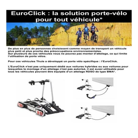 EuroClick THULE la solution porte-vélo | PDF