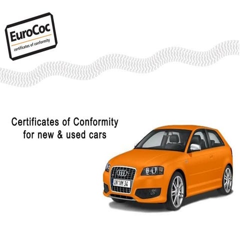 Certificates of conformity