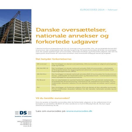 Eurocodes oversaettelser 2014