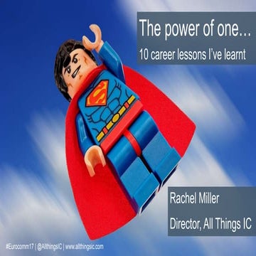 10 career lessons for independent practitioners
