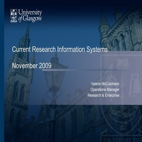 Current Research Information Systems