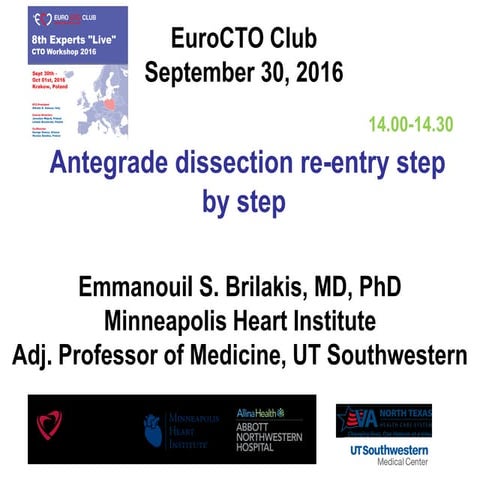 Emmanouil S. Brilakis - Antegrade dissection re-entry step by step