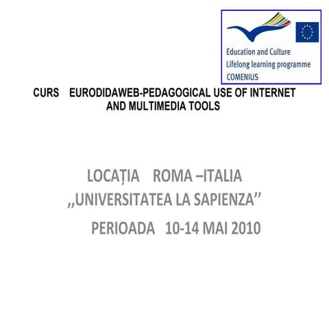 Eurodidaweb 10-14 mai 2010-diseminare by Prof.Viorica Raicu