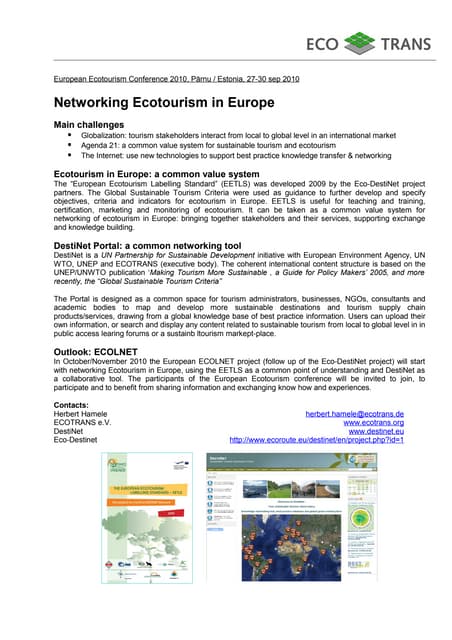 EuroEco 2010 Herbert Hamele