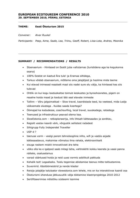 Euro eco report_estonia-2015