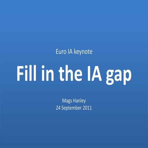 Euro IA Closing keynote