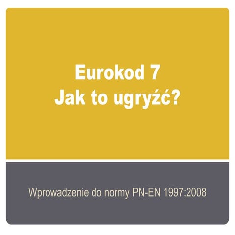 Eurokod   wprowadzenie