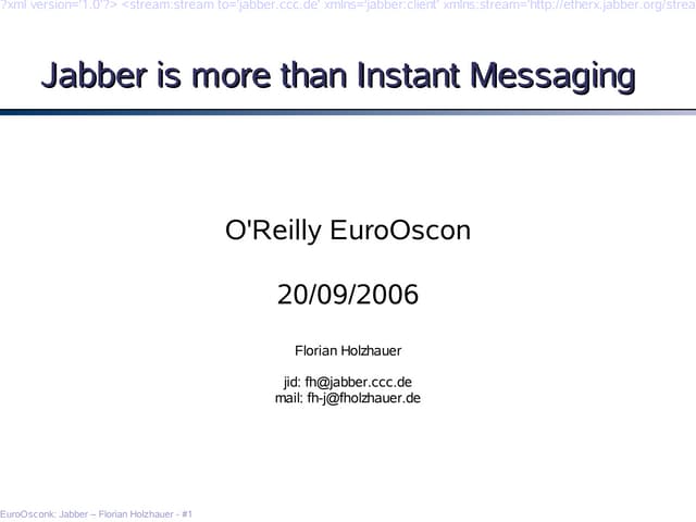 Jabber is more than instant messaging