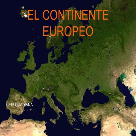 TEMA 2 "LOS PAISAJES DE EUROPA"