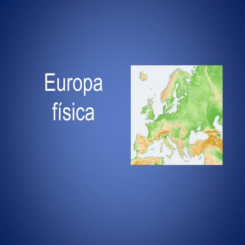Europa fisico 1º eso