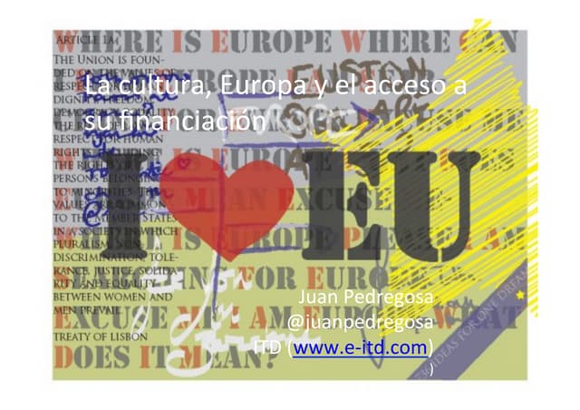 Acceso financiación UE cultura y acción social