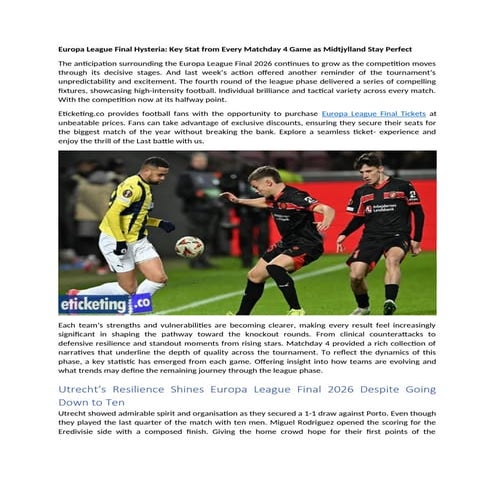 Europa League Final Hysteria: Key Stat f