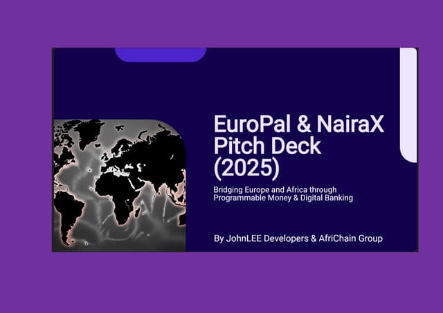 EuroPal & NairaX: Africa’s First Programmable Money and Euro-Backed Stablecoin Ecosystem