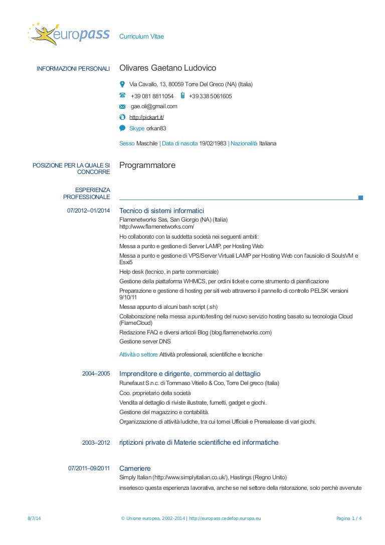 Curriculum vitae ripetizioni 06 picture