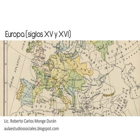 Europa (siglos XV y XVI)