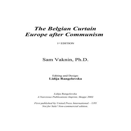 The Belgian Curtain - Europe after Communism