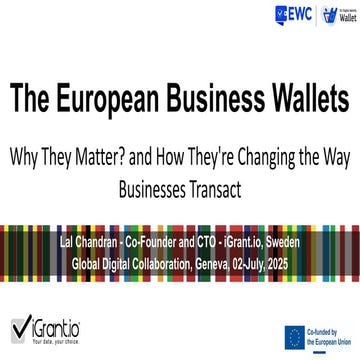 The European Business Wallet: Why It Matters and How It Powers the EUDI Ecosy...