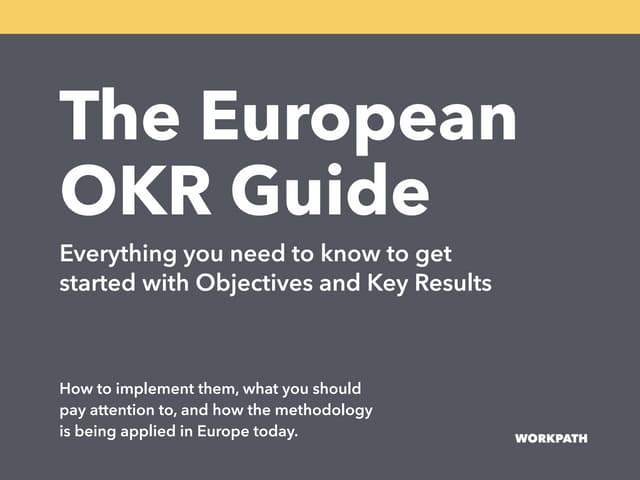 The European OKR Guide
