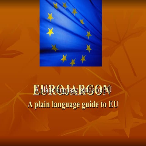 European Union Jargons