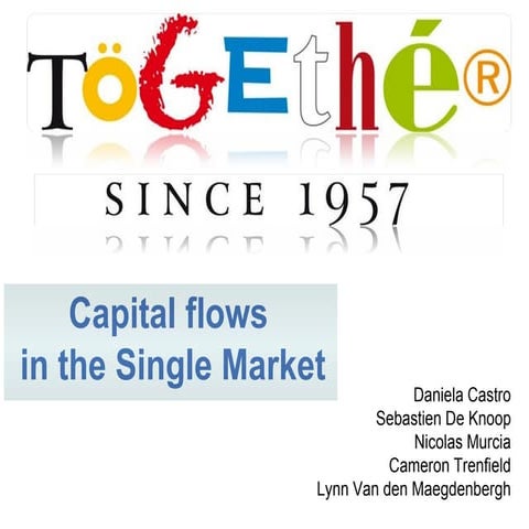 European Union   Single Market   Capital Flows