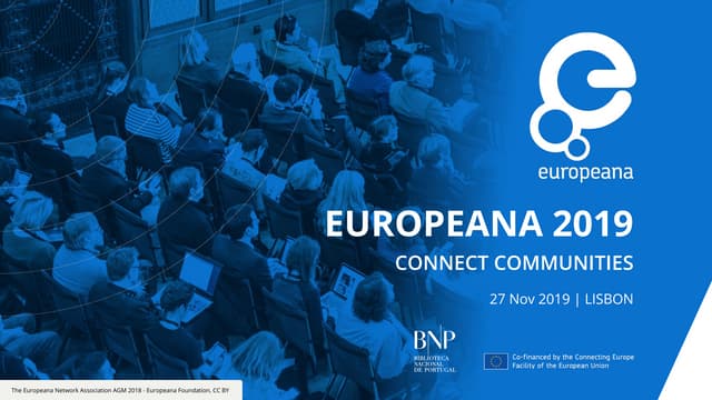 Europeana 2019 - Connect Communities - Pitch your project