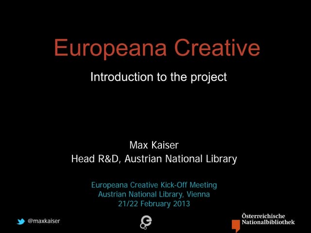 Europeana Creative Introduction