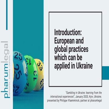 European and global practices Philipp Vlamminck