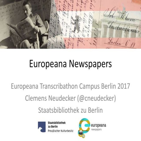 Europeana Newspapers Transcribathon