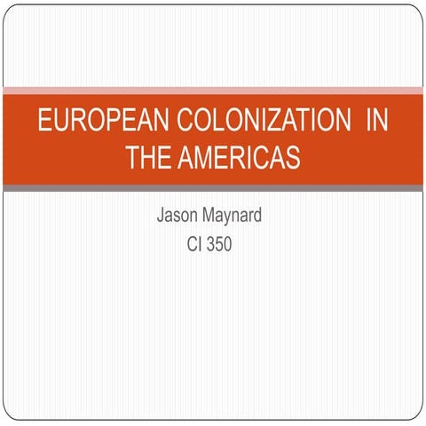 European colonization  in the americas