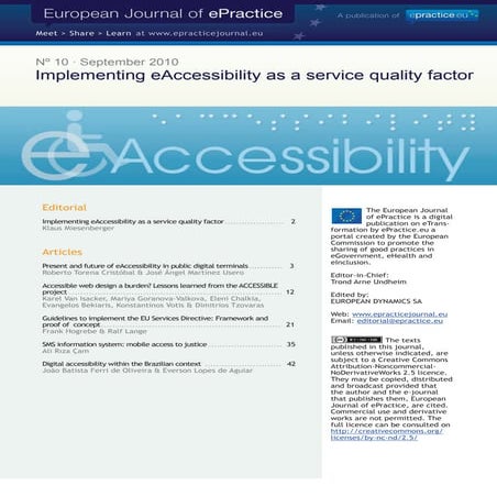 European journal epractice volume 10