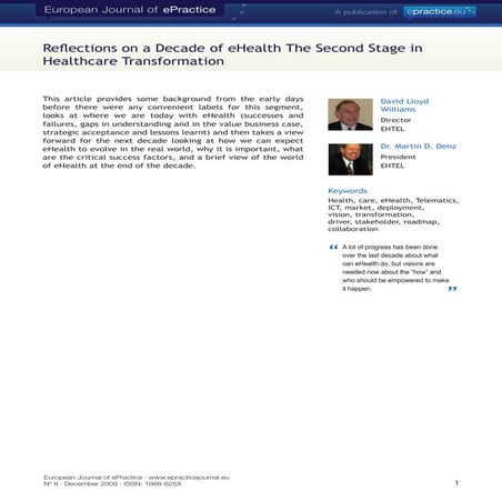 European Journal Epractice Volume 8.3