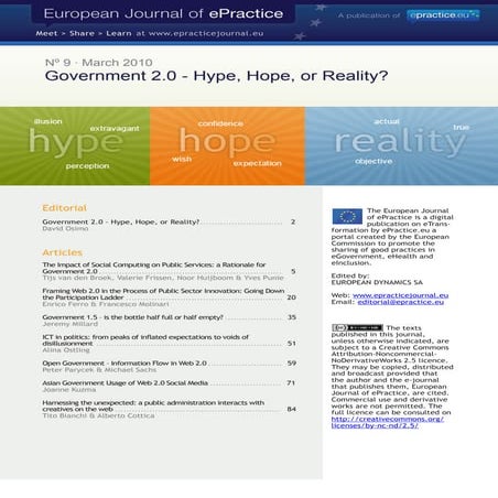 European Journal of ePractice Volume 9