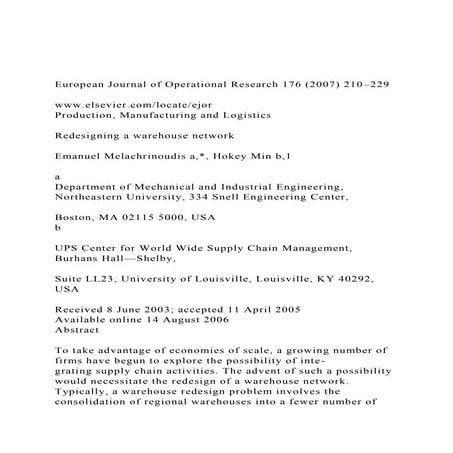 European Journal of Operational Research 176 (2007) 210229.docx