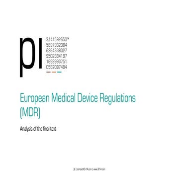 The European Medical Device Regulations - analysis of the final text