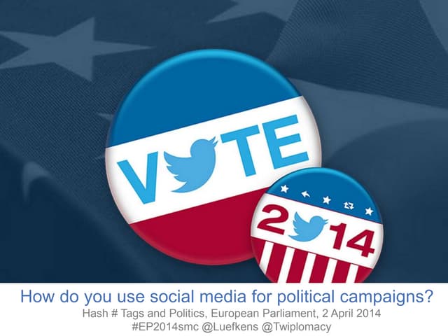 How do you use social media for pol...