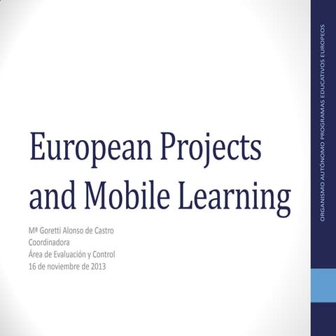 European projects and mobile learning