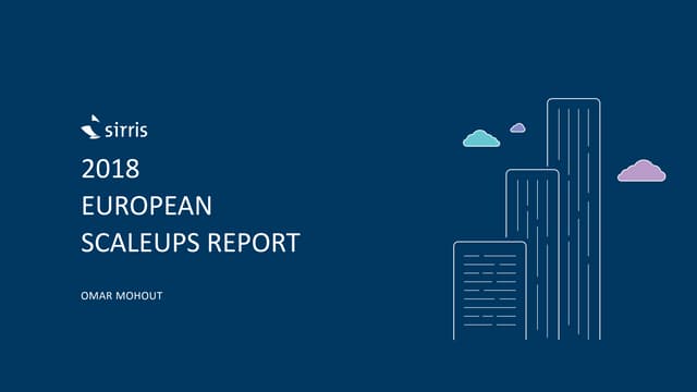 European tech scaleups report 2018