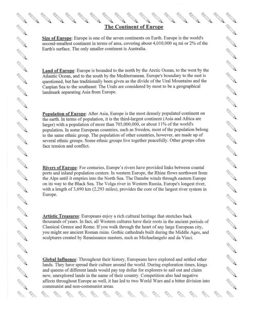 Europe crossword DOC Europe crossword DOC