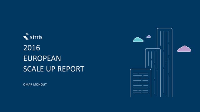 Europe scaleups report 2016