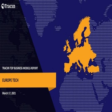 Tracxn - Europe Tech - Top Business Models - Mar 2021