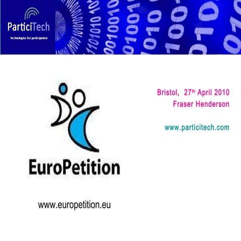 Europetition project April 2010