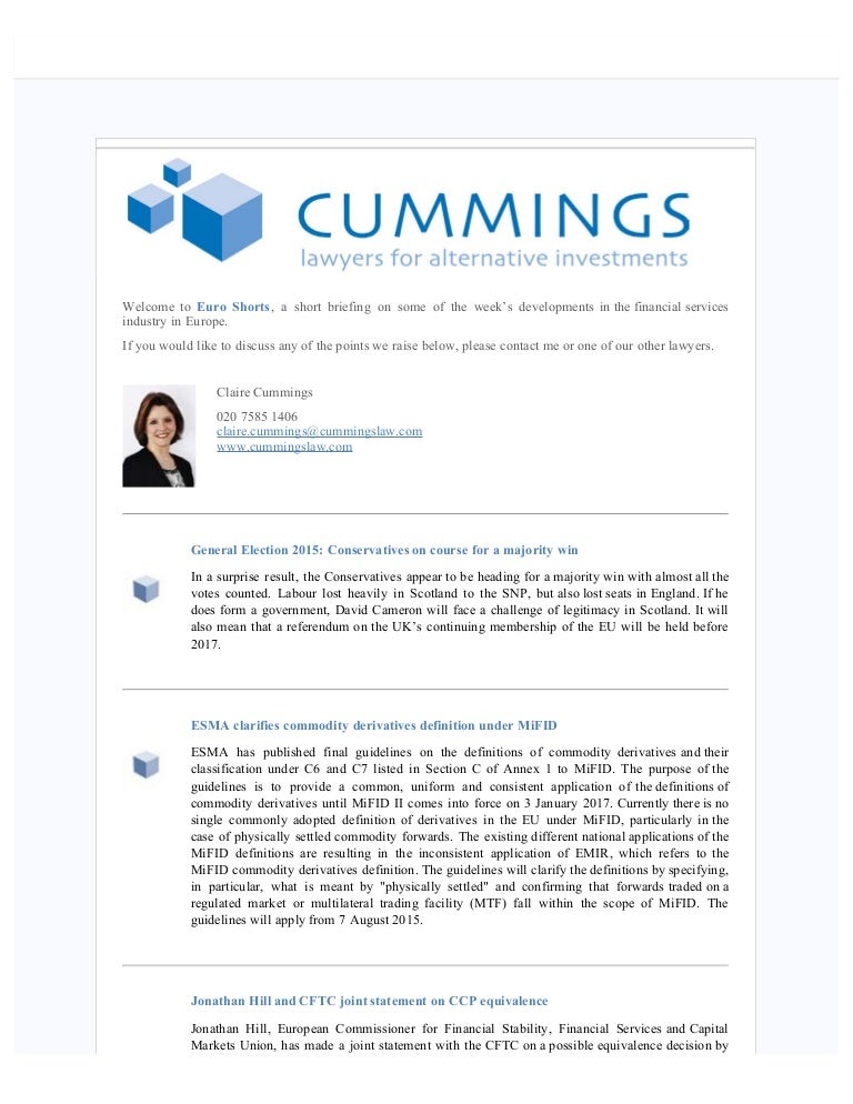 Euro Shorts 08 05 15 Including General Election 2015 Conservatives O