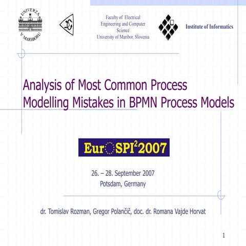 Analysis of Most Common Process Modelling Mistakes in BPMN Process Models