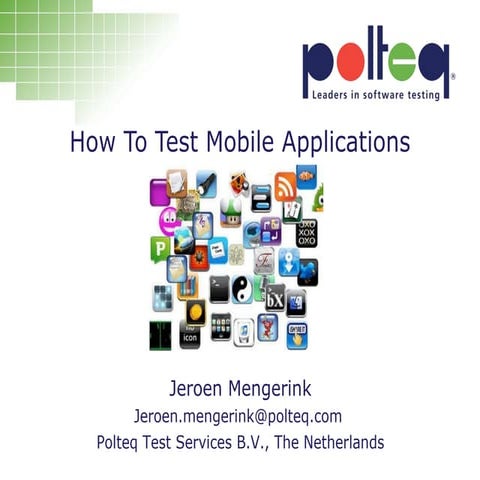 Eurostar - How To Test Mobile Apps