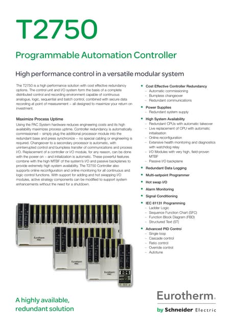 Programmable Automation Controller with modular expansion